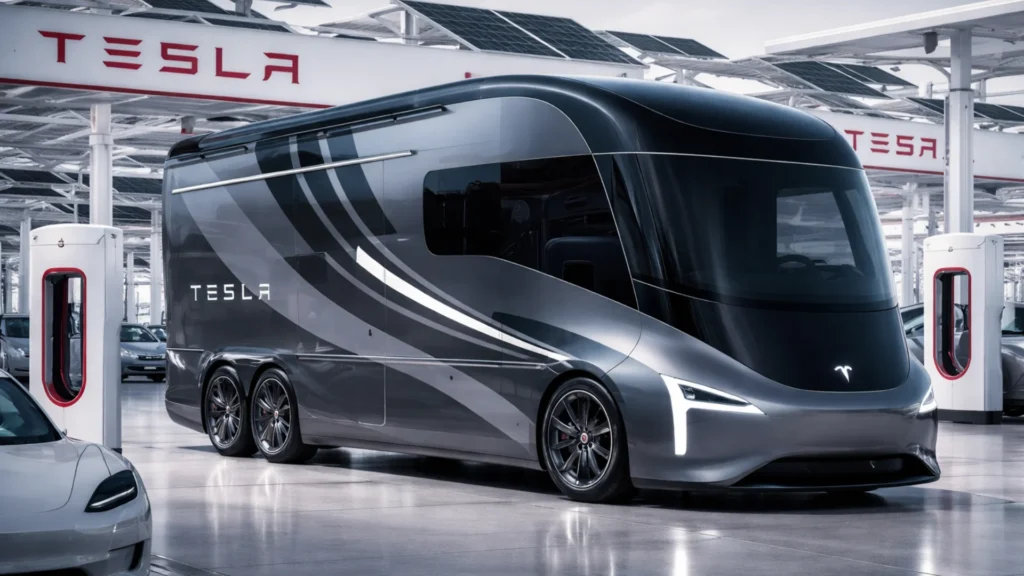 Tesla Electric Camper Van Concept RV